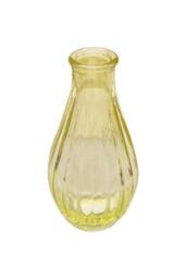 KDMD Yellow Vintage Fluted Bud Vase 14cm 10 Pack - thumbnail 6
