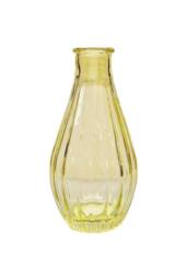 KDMD Yellow Vintage Fluted Bud Vase 14cm 10 Pack - thumbnail 2