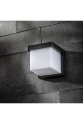 CGC Lighting 'Addison' Black Cube LED Outdoor Wall Light 4000k Natural White - thumbnail 3