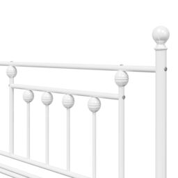 Berkfield Home Daybed Frame with Trundle White 107x203 cm Steel - thumbnail 9