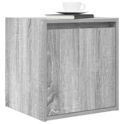 Berkfield Home Durable Wall-Mounted Bedside Cabinets 2 pcs Grey Sonoma 38x34x40 cm - Size: 38 x 34 x 40 cm - thumbnail 4