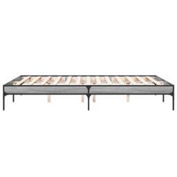 Berkfield Home Durable Bed Frame without Mattress Grey Sonoma 150x200 cm King Size - thumbnail 5