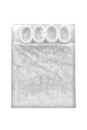 Neel Blue 3D Pebbles Shower Curtain PVC Waterproof Bath Curtain With 12 Hooks - 180x180cm in Clear - Size: 180 cm width x 180 cm drop - thumbnail 5