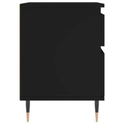Berkfield Home Modern Bedside Cabinets 2 pcs Black 40x35x50 cm Engineered Wood - Size: 40 x 35 x 50 cm - thumbnail 8