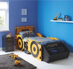 Kidsaw JCB 4 CX Single Bed in Yellow - thumbnail 2