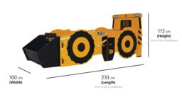 Kidsaw JCB 4 CX Single Bed in Yellow - thumbnail 5