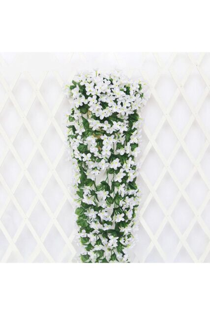 Living and Home Hanging Artifical Flowers Vine Home Decoration in White