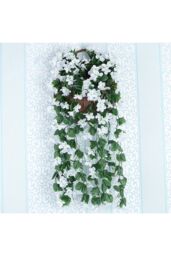 Living and Home Hanging Artifical Flowers Vine Home Decoration in White - thumbnail 3