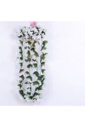 Living and Home Hanging Artifical Flowers Vine Home Decoration in White - thumbnail 4