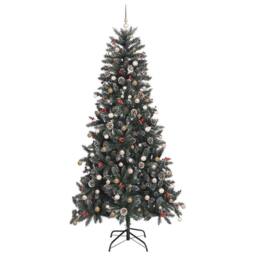 Berkfield Home Artificial Christmas Tree Green 129.5 x 129.5 x 240 cm - thumbnail 5
