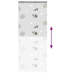 Berkfield Home Shower Roller Blind with Cassette 100x240 cm Fabric Width 96 cm in Black - thumbnail 5