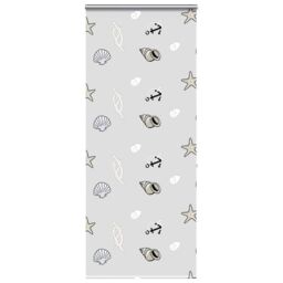 Berkfield Home Shower Roller Blind with Cassette 100x240 cm Fabric Width 96 cm in Black - thumbnail 1