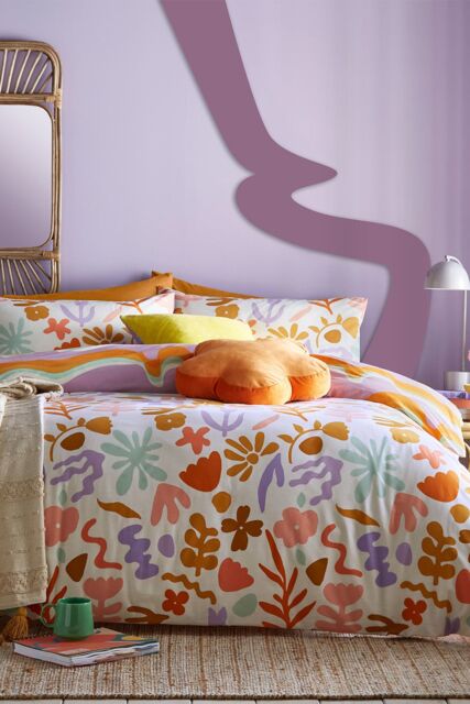 Furn Amelie Trending Floral Duvet Cover Set - Size: Super King - image 1