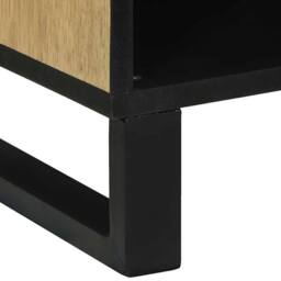 Berkfield Home Media Storage Cabinet Brown 80 x 33.5 x 46 cm Solid mango wood in Beige - thumbnail 8