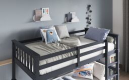 Flair Zoom Wooden Detachable Bunk Bed in Grey - Size: Single - thumbnail 4