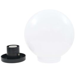 Berkfield Home LED Bowl Lamps 2 pcs Spherical 25 cm PMMA in White - thumbnail 5