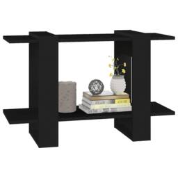 Berkfield Home Book Cabinet/Room Divider Black 80x30x51 cm - Size: 80 x 30 x 51 cm - thumbnail 4