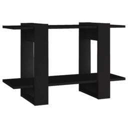 Berkfield Home Book Cabinet/Room Divider Black 80x30x51 cm - Size: 80 x 30 x 51 cm - thumbnail 1