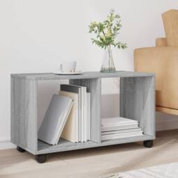Berkfield Home vidaXL¬†Rolling¬†Cabinet¬†Grey Sonoma 72x33x42.5 cm Engineered Wood in Grey - thumbnail 3