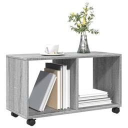 Berkfield Home vidaXL¬†Rolling¬†Cabinet¬†Grey Sonoma 72x33x42.5 cm Engineered Wood in Grey - thumbnail 4
