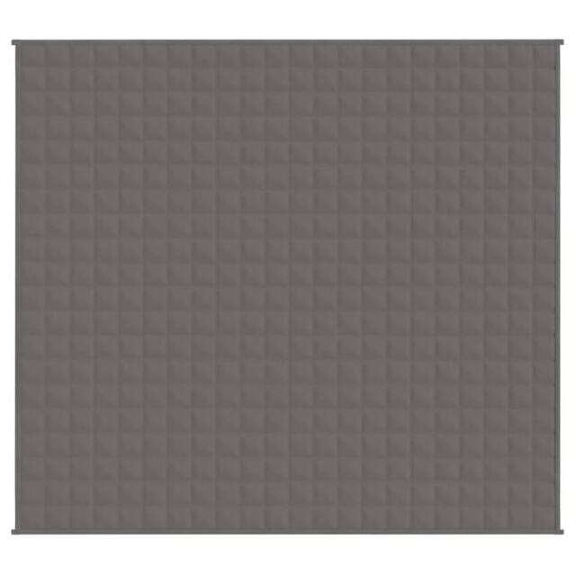 Berkfield Home Soft Weighted Blanket Grey 200x225 cm 9 kg Fabric - image 1