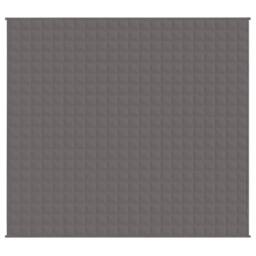 Berkfield Home Soft Weighted Blanket Grey 200x225 cm 9 kg Fabric