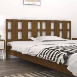Berkfield Home Beautiful Bed Headboard Honey Brown 205.5x4x100 cm Solid Wood Pine - thumbnail 2