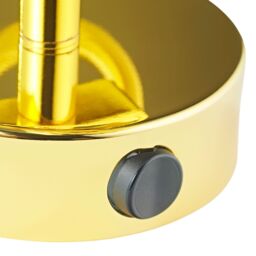 Happy Homewares Unique Industrial Designed Switched Wall Spot Light in Gold - thumbnail 4