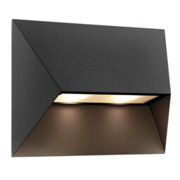 Nordlux Modern Outdoor Wall Light Black Aluminium GU10 Weatherproof - Mains Powered, IP54 - thumbnail 1