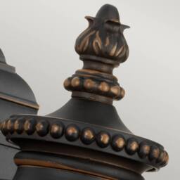 Netlighting Luverne Outdoor Small Wall Lantern Light Rubbed Bronze IP44 E27 in Brown - thumbnail 2
