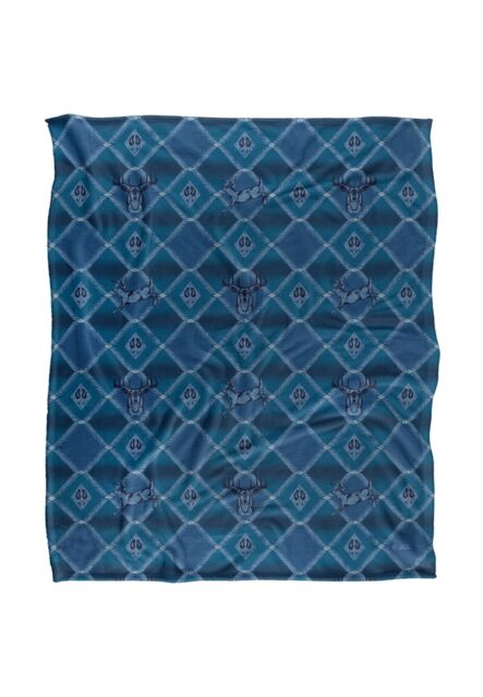 JQ Licensing Jl-Jp Deer Southwest Blue Huntingpattern Silky Touch Super Soft Throw Blanket 152 X 127 cm in White - image 1