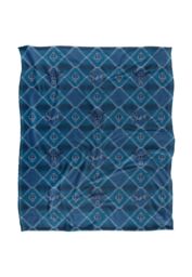 JQ Licensing Jl-Jp Deer Southwest Blue Huntingpattern Silky Touch Super Soft Throw Blanket 152 X 127 cm in White - thumbnail 1