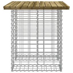 Berkfield Home Garden Bench Gabion Design 100x70x72 cm Impregnated Wood Pine in Brown - Size: 100 x 70 x 72 cm - thumbnail 4
