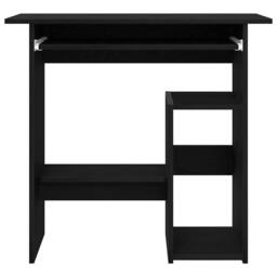 Berkfield Home Desk Black Oak 80x45x74 cm Engineered Wood - Size: 80 x 45 x 74 cm - thumbnail 6