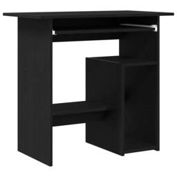 Berkfield Home Desk Black Oak 80x45x74 cm Engineered Wood - Size: 80 x 45 x 74 cm