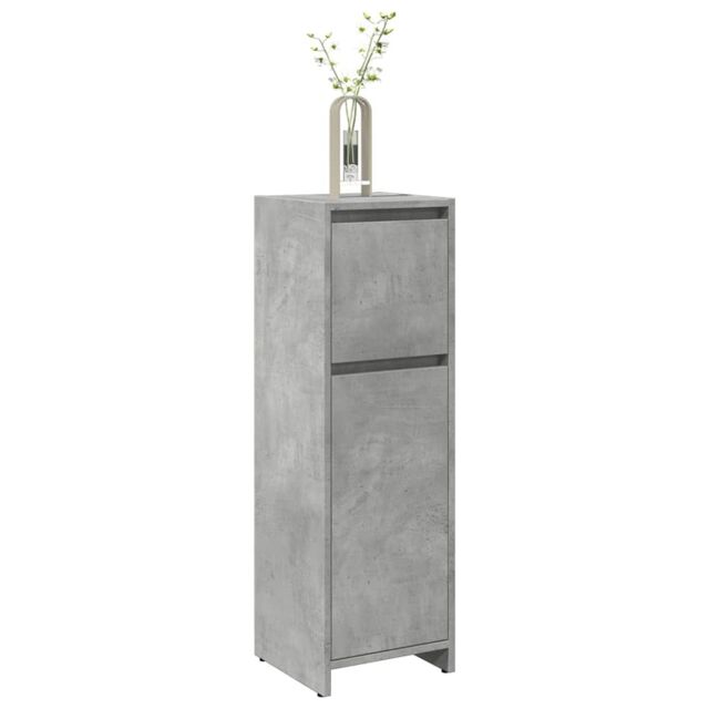 Berkfield Home Bathroom Cabinet Concrete Grey 30x30x95 cm Engineered Wood - Size: 30 x 30 x 95 cm - image 1