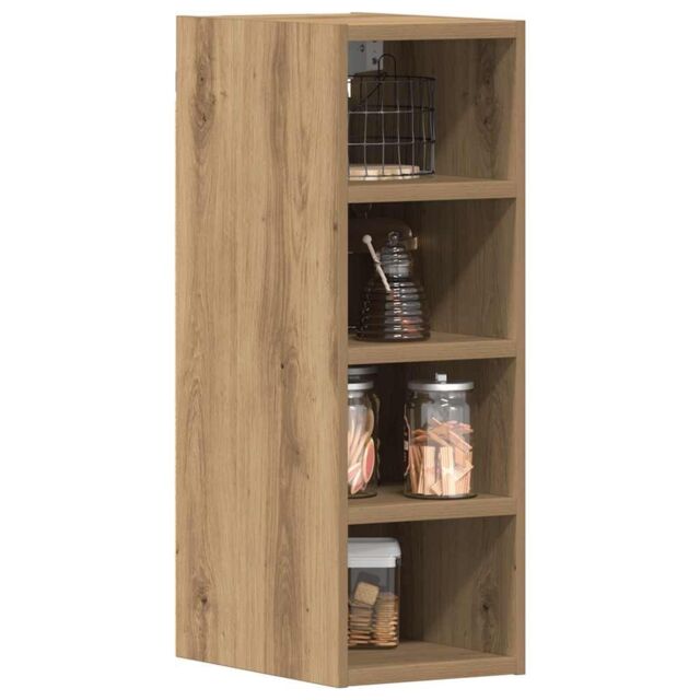 Berkfield Home Hanging Cabinet Artisan Oak 20x29.5x60 cm Engineered Wood in Brown - image 1