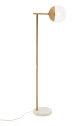 Orsina Effortlessly Eelegant Gold Finish Metal Floor Lamp, Versatile Tall Lamp On The Floor, Sturdy Bedroom Lamp - thumbnail 4