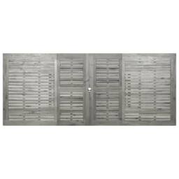 Berkfield Home Durable Garden Dining Table (160-240)x100x75 cm Solid Acacia Wood in Grey - thumbnail 8