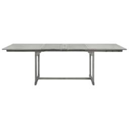 Berkfield Home Durable Garden Dining Table (160-240)x100x75 cm Solid Acacia Wood in Grey - thumbnail 5