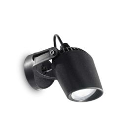 Netlighting Minitommy 1 Light Outdoor Wall Spotlight Black IP66 GU10