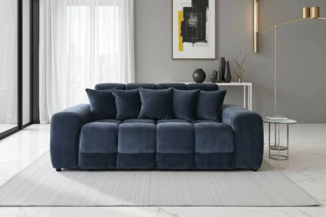 Stratus Interiors Jacob Modern Bubble Cloud Sofa for Stylish Living Rooms in Dark Grey - image 1