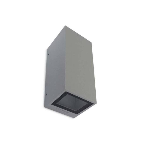 Netlighting Afrodita 2 Light Outdoor Up Down Wall Light Grey IP65 GU10