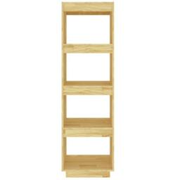 Berkfield Home Book Cabinet/Room Divider 40x35x135 cm Solid Pinewood in Natural - Size: 40 x 35 x 135 cm - thumbnail 5