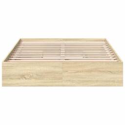 Berkfield Home Bed Frame with Drawers without Mattress Sonoma Oak 120x200 cm in Light Tan - Size: Small Double - thumbnail 4