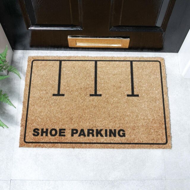 Artsy Mats Shoe Parking Doormat (60 x 40cm) in Brown - Size: 40 cm x 60 cm - image 1