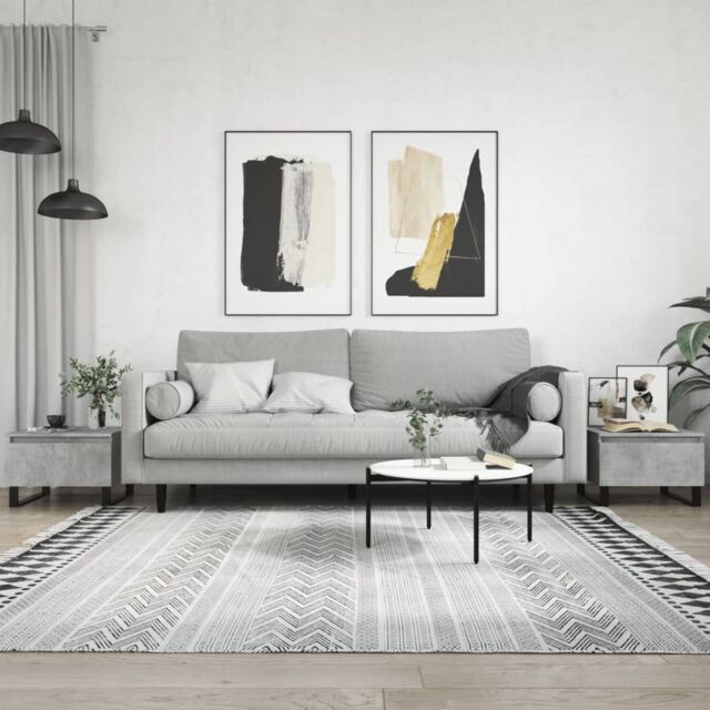Berkfield Home Coffee Tables 2 pcs Concrete Grey 50x46x35 cm Engineered Wood - Size: 50 x 46 x 35 cm - image 1
