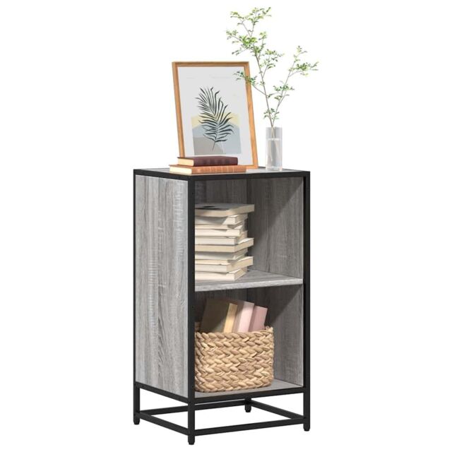 Berkfield Home Book Cabinet Grey Sonoma 40x35x76 cm Engineered Wood - Size: 40 x 35 x 76 cm - image 1