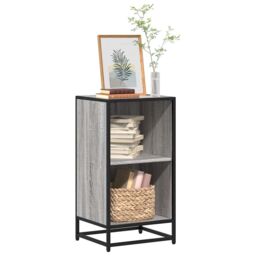 Berkfield Home Book Cabinet Grey Sonoma 40x35x76 cm Engineered Wood - Size: 40 x 35 x 76 cm - thumbnail 1