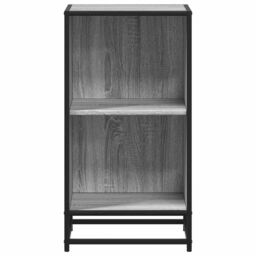 Berkfield Home Book Cabinet Grey Sonoma 40x35x76 cm Engineered Wood - Size: 40 x 35 x 76 cm - thumbnail 4